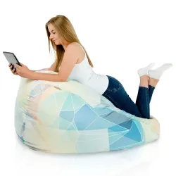Poltrona Pouf Sacco XXL per adulti Gigante - Tessuto Stampato Premium – vista 60