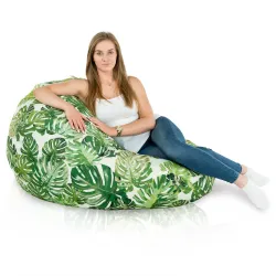 Poltrona Pouf Sacco XXL per adulti Gigante - Tessuto Stampato Premium – vista 71