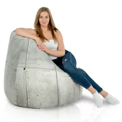 Poltrona Pouf Sacco XXL per adulti Gigante - Tessuto Stampato Premium – vista 82