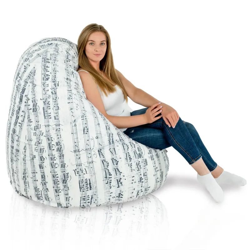 Poltrona Pouf Sacco XXL per adulti Gigante - Tessuto Stampato Premium – vista 95
