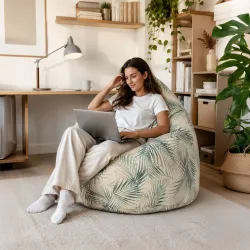 Poltrona Pouf Sacco XXL per adulti Gigante - Tessuto Stampato Premium – vista 101