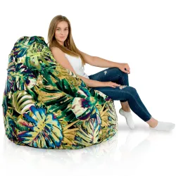 Poltrona Pouf Sacco XXL per adulti Gigante - Tessuto Stampato Premium – vista 106