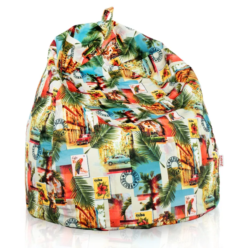Poltrona Pouf Sacco XXL per adulti Gigante - Tessuto Stampato Premium – vista 112