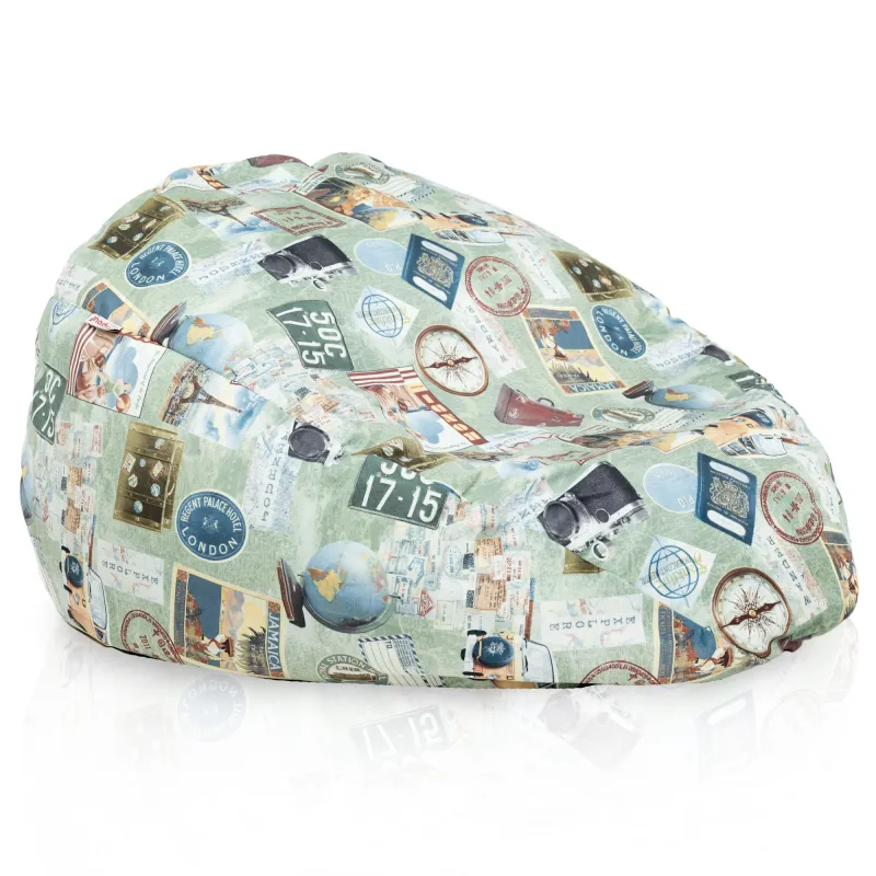 Poltrona Pouf Sacco XXL per adulti Gigante - Tessuto Stampato Premium – vista 117