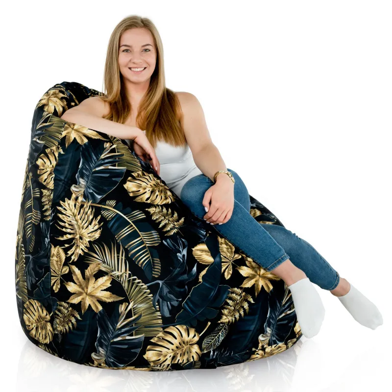 Poltrona Pouf Sacco XXL per adulti Gigante - Tessuto Stampato Premium – vista 123