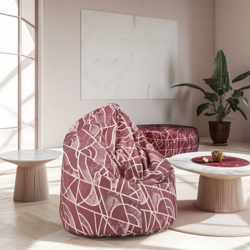 Poltrona Pouf Sacco L per bambini -Tessuto Stampato Premium – vista 130