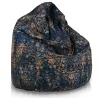 Ornamento barocco blu-oro vintage