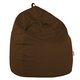 Pouf Sacco Marrone Scuro Ecopelle