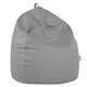 Pouf Sacco Grigio Chiaro Ecopelle