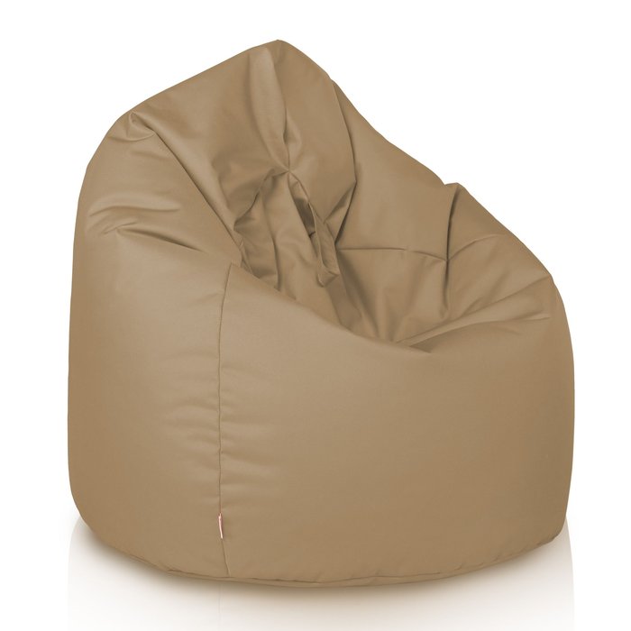 Beige Pouf Sacco Bambini Esterno Fagiolo