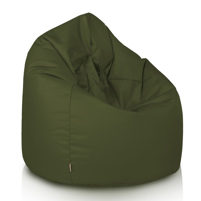 Verde Scuro Pouf Sacco Bambini Esterno A Pera