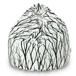 Poltrona Pouf Sacco per bambini -Tessuto Stampato Premium