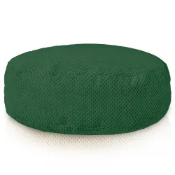 Pouf Poggiapiedi Rotondo - Velluto Testurizzato Dot