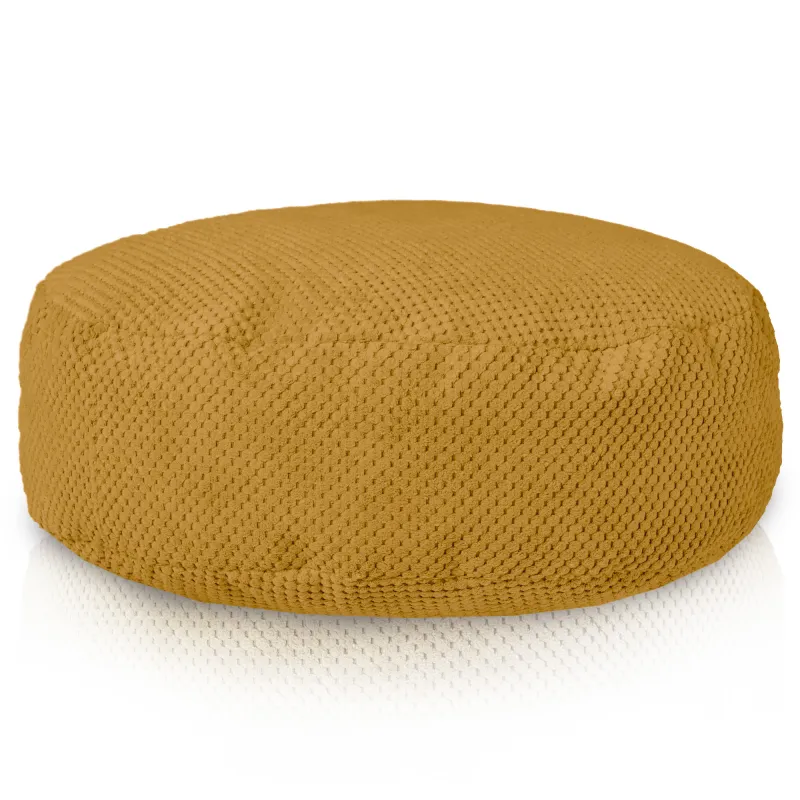 Pouf Poggiapiedi Rotondo - Velluto Testurizzato Dot – vista 3