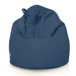 Poltrona Pouf Sacco L per bambini - Velluto Testurizzato Dot – vista 24