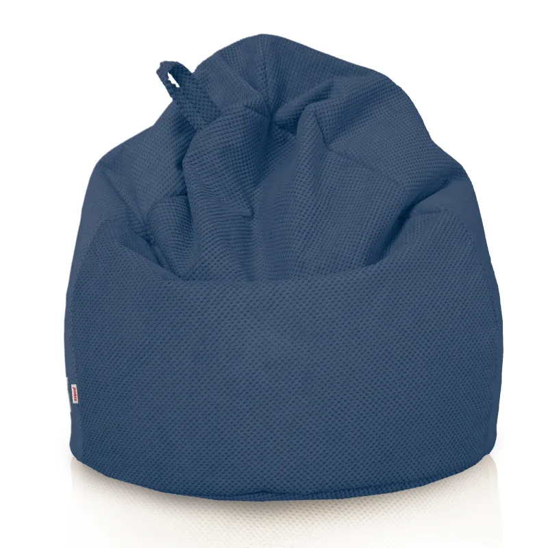 Poltrona Pouf Sacco L per bambini - Velluto Testurizzato Dot – vista 24
