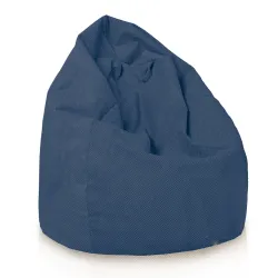 Poltrona Pouf Sacco - Velluto Testurizzato Dot