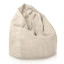 Poltrona Pouf Sacco - Velluto Testurizzato Dot