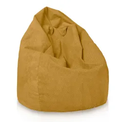 Poltrona Pouf Sacco - Velluto Testurizzato Dot
