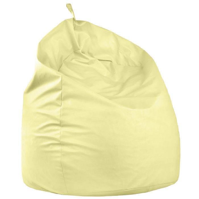 Crema Pouf Sacco Gigante XXL Ecopelle