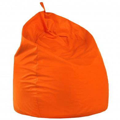 Arancione Pouf Sacco Gigante XXL Ecopelle