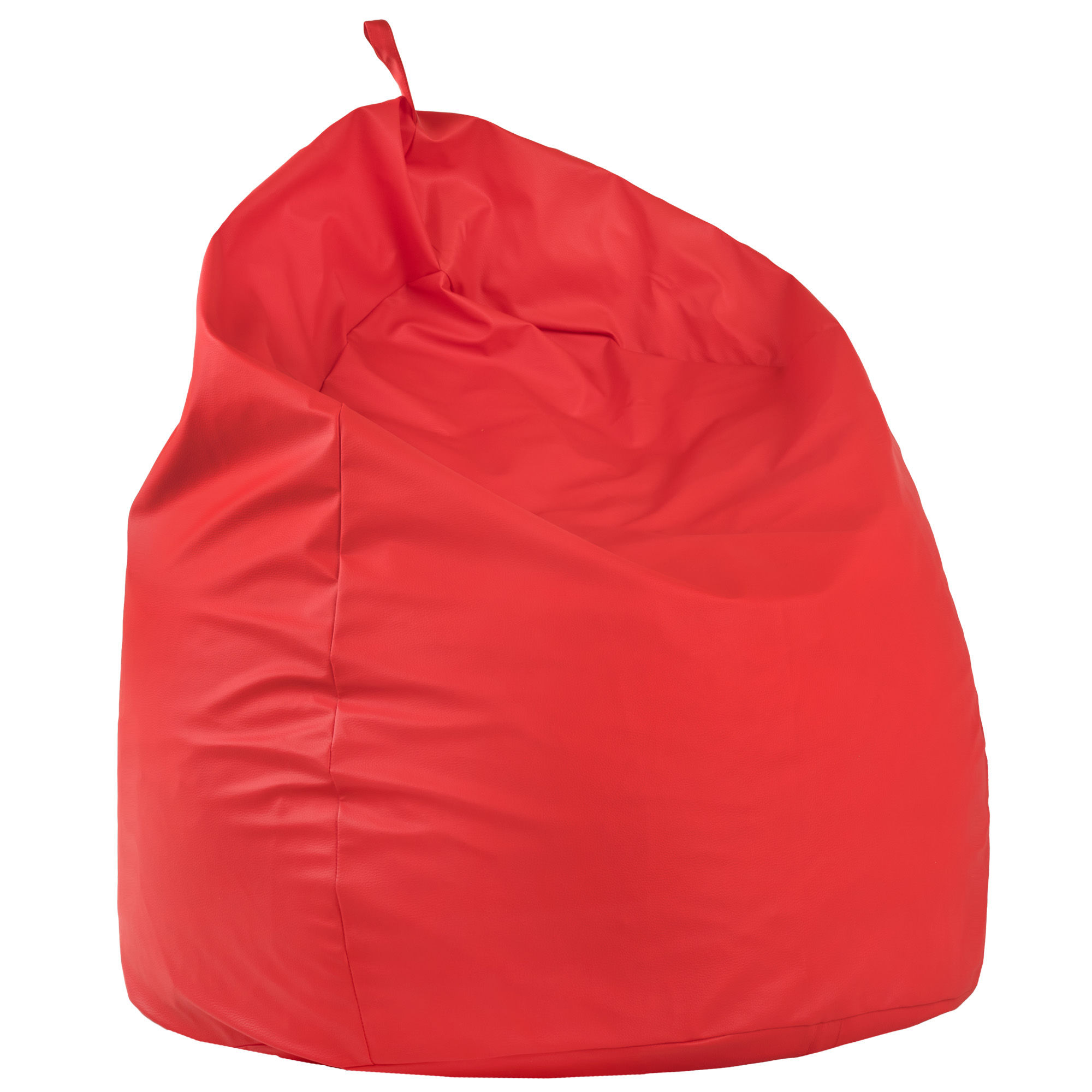 Pouf sacco gigante xxl rosso da soggiorno. Pouf pera salotto moderno