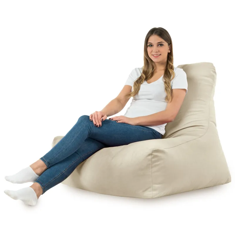Poltrona Pouf Sacco con Schienale Bali - Velluto Soft – vista 43