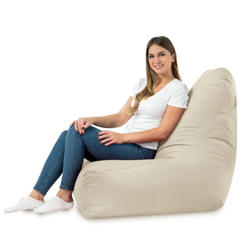 Poltrona Pouf Sacco con Schienale Bali - Velluto Soft – vista 66