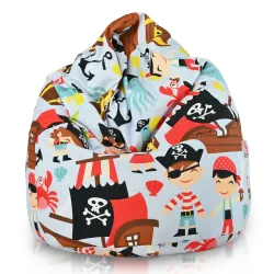 Poltrona Pouf Sacco L per bambini -Tessuto Stampato Premium – vista 163