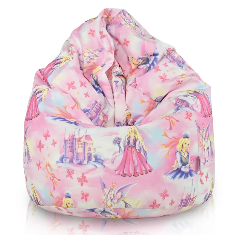Poltrona Pouf Sacco L per bambini -Tessuto Stampato Premium – vista 12