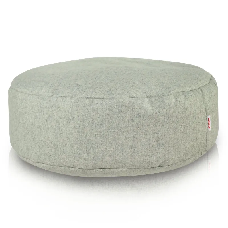 Pouf Poggiapiedi Rotondo - Pregiata Lana Premium – vista 3