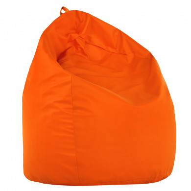 Pouf Sacco XL Arancione Ecopelle