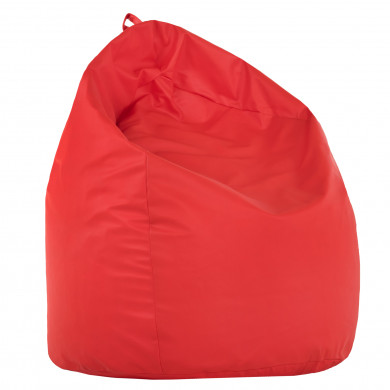 Pouf Sacco XL Rosso Ecopelle