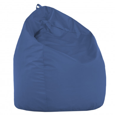 Pouf Sacco XL Blu Ecopelle