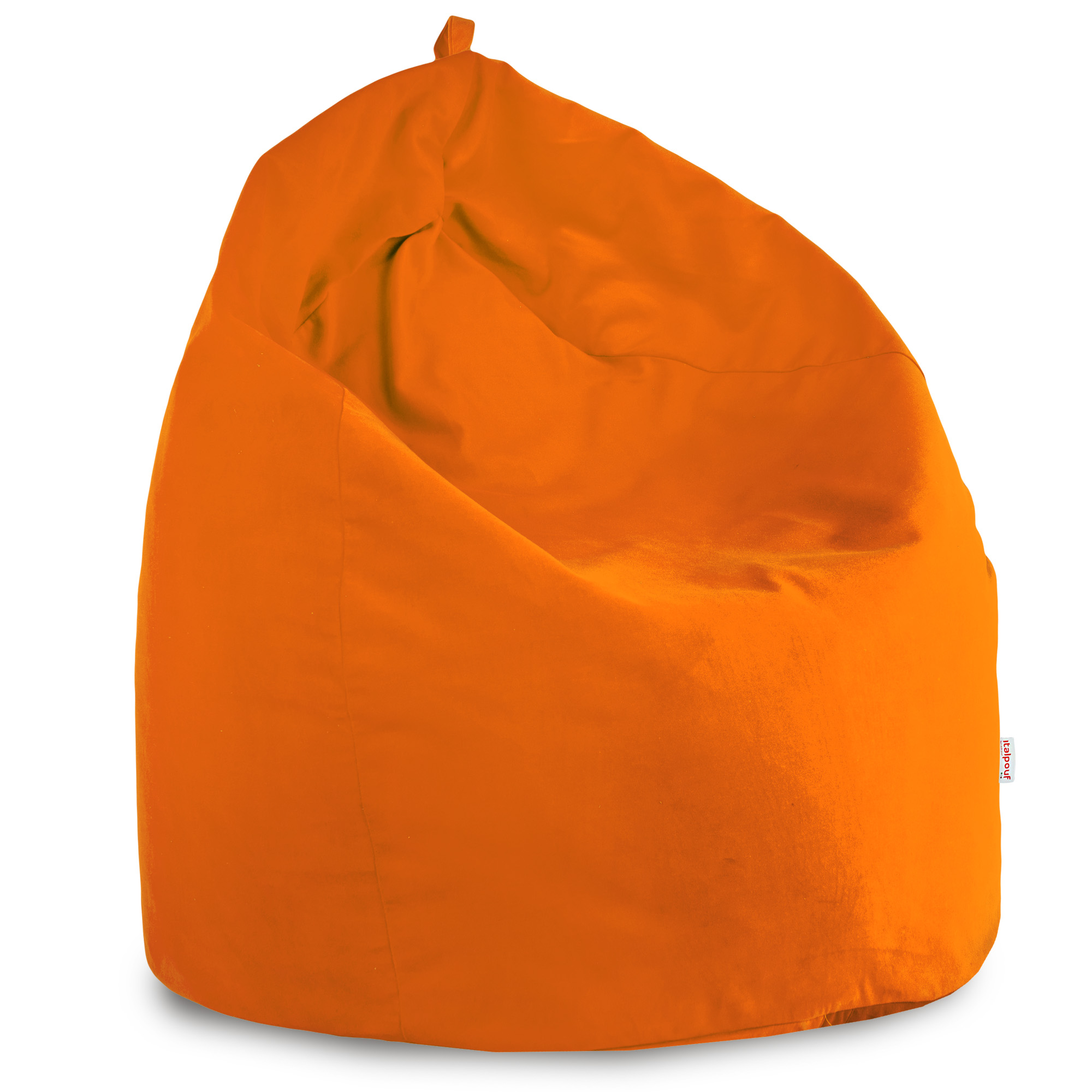 arancione tessuto Sacco a puff poltrona per esterni. 