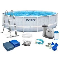 Piscina da Giardino con Struttura in Acciaio 488 x 122 cm 12-in-1 Intex 26746