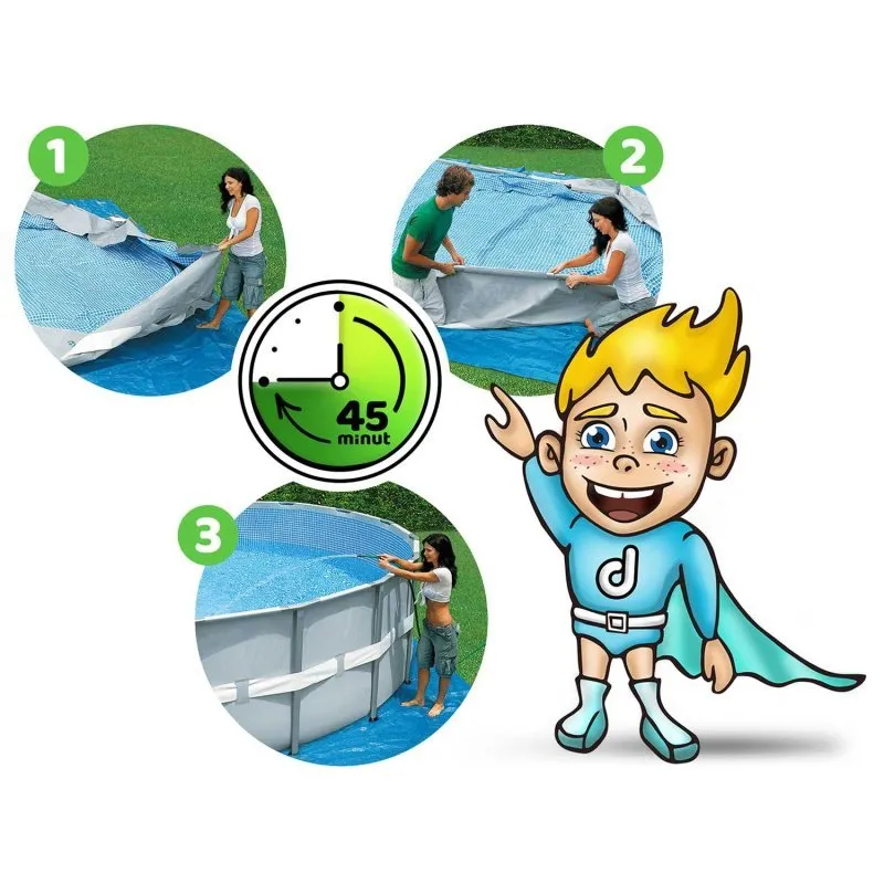 488 x 122 cm 12in1 Piscina con struttura da giardino Intex 26746