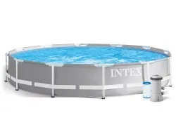 366 x 76 cm 16in1 INTEX 26712 piscina a cremagliera da esterno + macchina per le bolle GRATUITA