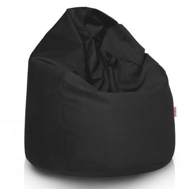 Pouf Poltrona Sacco Nero Velluto