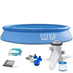 Piscina da giardino con struttura 305 x 61 cm set 9 in 1 INTEX 28118