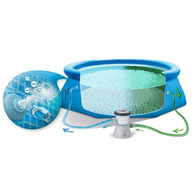 Piscina Fuori Terra espandibile 305 x 61 cm 9in1 INTEX 28118