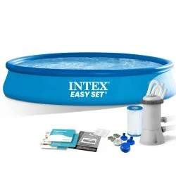 Piscina da giardino telaio 457 x 84 cm 9in1 INTEX 28158