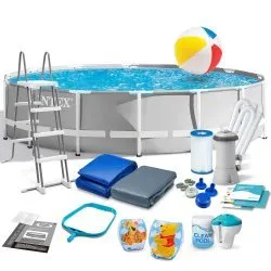 INTEX 26726 Piscina con Struttura 457x122 cm Set 17 Pezzi