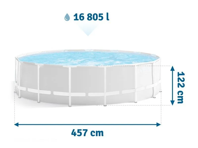 Piscina Fuori Terra 457x122 cm set 17in1 INTEX 26726