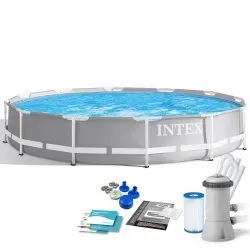 Piscina da giardino con telaio 366 x 76 cm set 9-in-1 INTEX 26712