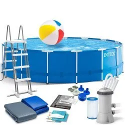 Piscina da Giardino con Struttura 457 x 122 cm 12in1 INTEX 28242
