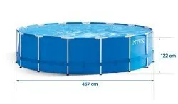 457 x 122 cm 12 in1 INTEX 28242 Piscina Fuori Terra con telaio.