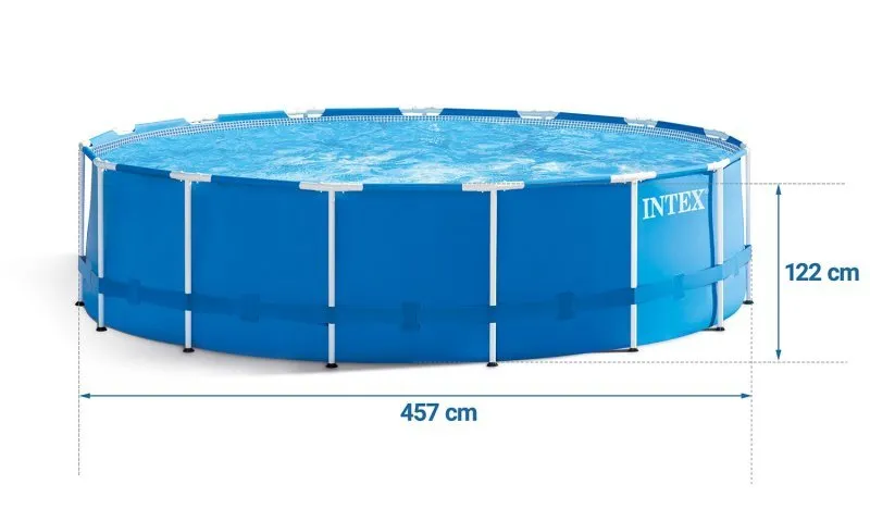 457 x 122 cm 12 in1 INTEX 28242 Piscina Fuori Terra con telaio.