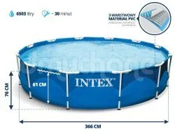 Piscina Fuori Terra 366 x 76 cm 6-in-1 INTEX 28210