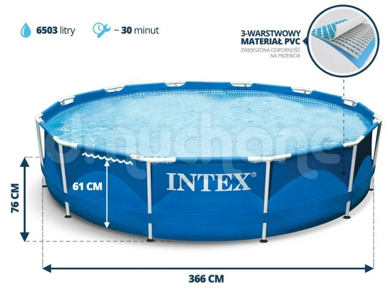 Piscina Fuori Terra 366 x 76 cm 6-in-1 INTEX 28210